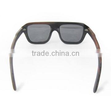 Ebony Wood Sunglasses With Customized Logo Engraved photo-5