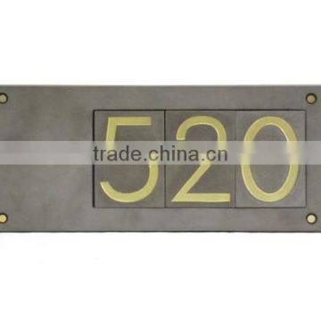 Door number plate home number plates hotel Doorplate