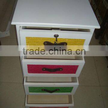 Wooden Cabinet With 3drawers/colorful Wooden Storage Cabinet/wooden Chest photo-3