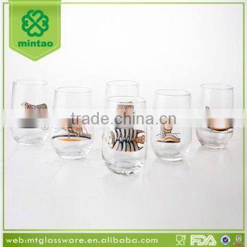 High Quality Machine Blown Round Whiskey Glass/animal Glass Tumbler photo-2