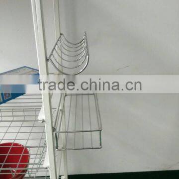 Kitchen Metal Basket Dipaly Rack Vegatable and Friuit Storage Trolley photo-5