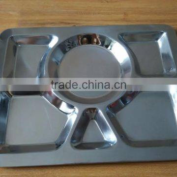 Stainless Steel Lunch Tray Restaurant Use Fast Food Tray photo-3