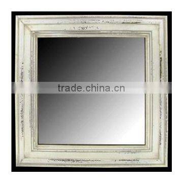 Rustic wooden wall mirror