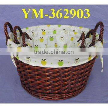 large set willow storage basket