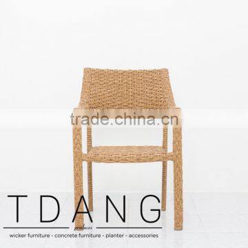 Latte Wicker Dining Chair - Garden Furniture Outdoor - Poly Rattan Furniture