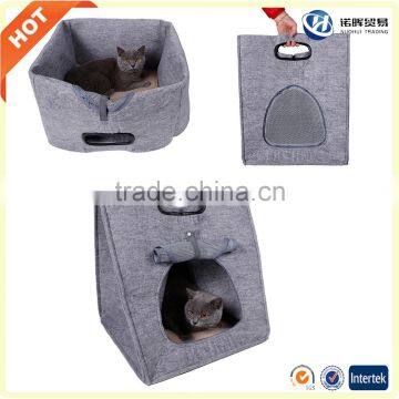 2017 new pet product warmer wool felt slipper pet bed for cat dog other pet