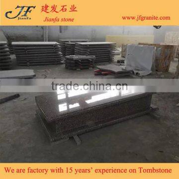 Chinese G664 Cheap Brown Stone Bainbrook Brown Tombstone Headstone Monuments photo-5