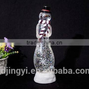 PVC big transparent and black hat of snowman for table decoration