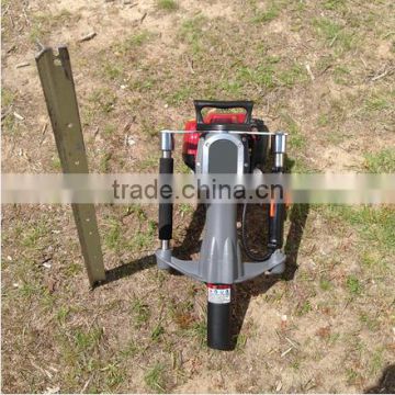 52mm Petrol Gas Powered Electric Power Mini Hand Fence Pile Piling Driving Machine Portable Gasoline Star Picket Post Driver