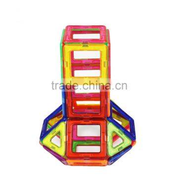 Kids/Children Educational Rainbow Construction Stacking Sets Inspire Magnetic Building Tiles Magnetic w/ Portable Box Package photo-3