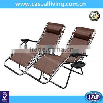 Zero Gravity Adjustable Reclining Chair With Cup Holder