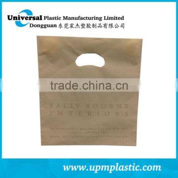 High quality customized printing die cut handle plastic bag