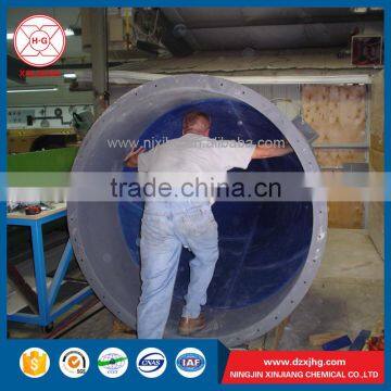 Durable wear resistant plastic mining/ power plant/grain bunker linings