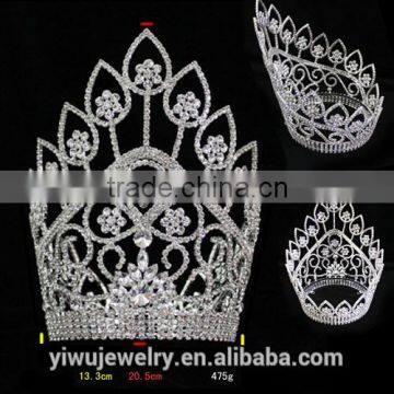 2015 Fashion Rhinestone Luxury Pageant Crown H172-157 photo-2
