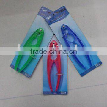 Colorful transparent plastic nutcracker