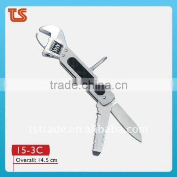 2014 new Stainless steel multi wrench/multi tools,multi function tools pocket tool 15-3c