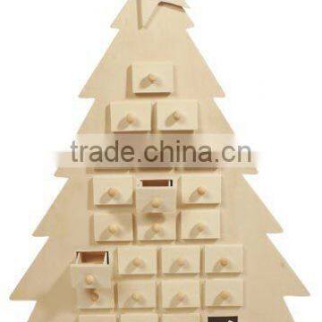 Wood Box, Christmas Advent Calendar Box ,wood Christmas Wish Calendar photo-2