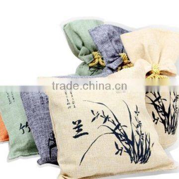 Natural Charcoal Linen Bag Ari Freshener/ Charcoal Sachet Air Freshener