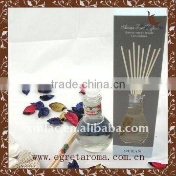 EA3-0863 Reed Diffuser With Ceramic Bottle Curled Rattan Sticks Lavender Fragrance photo-6