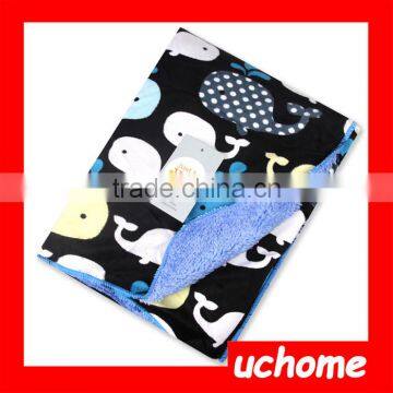 UCHOME 2016 Hot Sell Super Soft Plush And Microplush Baby Swaddle Blanket photo-2