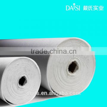 China manufacturer Nonwoven polyester nonwoven fabric paper Gum stay interlining rolls 1025H adhesive paper