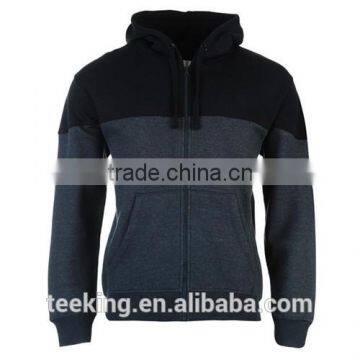 custom full zip sport color block hoodie