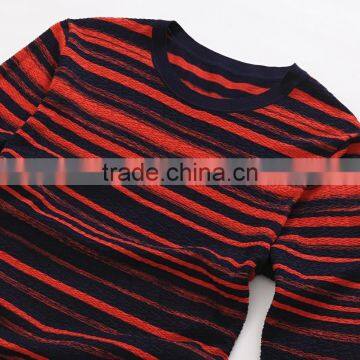 Fashion Men Stripe Cotton Light Knitted Sweater photo-3