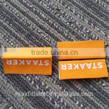 2017 Custom High Quality Damask Woven Label Clothing Label