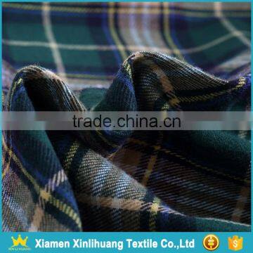 Best Price Wholesale High Quality 21S Yarn Dyed 100% Cotton Plaid Flannel Fabric photo-3