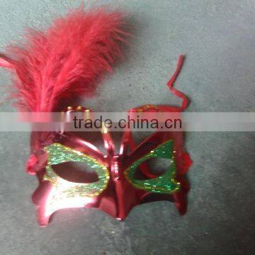 feathered venetian party mask for sale