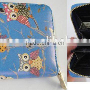 Fashion High Quality PU Stylish Print Owl Wallet photo-5