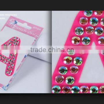 Eco-friendly Decorated Body Self Adhesive Acrylic Rhinestone Gem Sticker photo-2