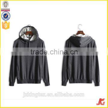 Factory Direct Price Slim Fit 280 Grams French Terry Hoodies Bulk Pull Over Side Pocket Contrast Hoody