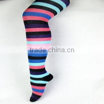 Girls Pantynose With Color Strip Soft and Comfortable Socks photo-2