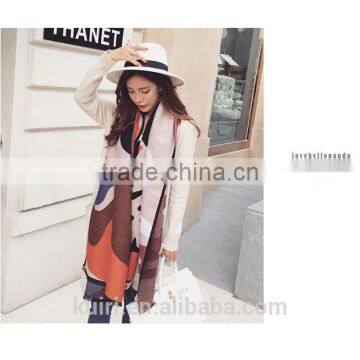 The New 2016 Winter Euramerican Fashion Warm Imitation Cashmere Scarf Matching Shawl photo-5