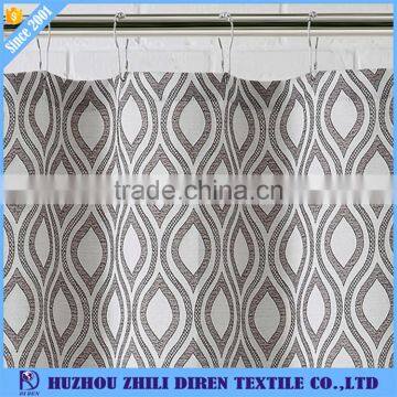 2017 Latest Designs Hookless Jacquard Shower Curtain photo-3
