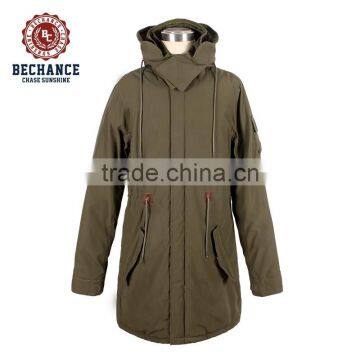 M1099 Plus size women slim long hoody padded parka