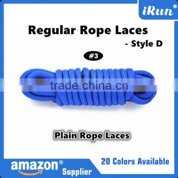 Light Brown Plain Customized Rope Yeezy Shoelaces For Runners - Air Regular Rope Laces - 20 Colors Available - Accept Custom