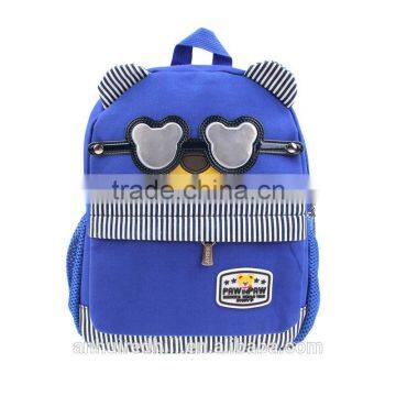 2016 new arrival cute canvas kids school bags