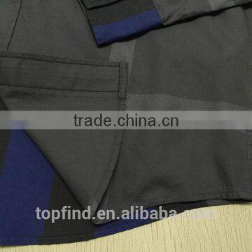 100% Cotton Big Check Round Bottom Men Casual Check Shirt With Buttom Down Collar photo-6