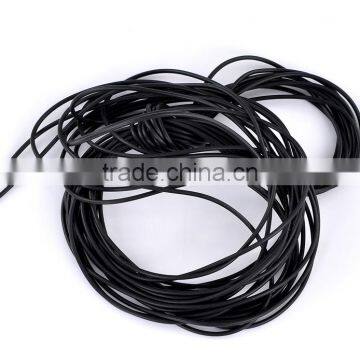 Hihg Quality 2mm 10M Length Black Round Rubber Jewelry Cord photo-2