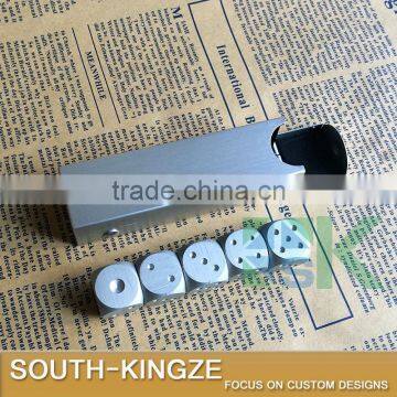 Silver Plating Creation Folk Arts Metal Rolling Dice in Long Square Silver Color Metal Packing Box photo-3