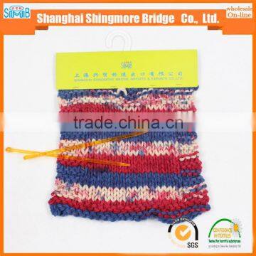 China Fancy Yarn Supplier Cheapest Wholesale 50% Acrylic 50% Polyester Yarn, Long Space Dyed Chunky Acrylic Yarn photo-6