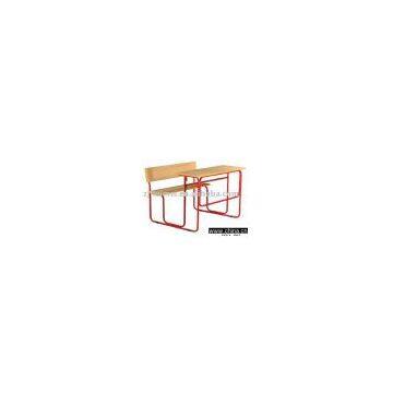 School desk and chair