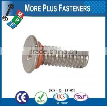 Made in Taiwan Flat Head Phillips Head Silicone Stainless Steel Slotted Round Machine Screw Self Sealing Screw photo-2