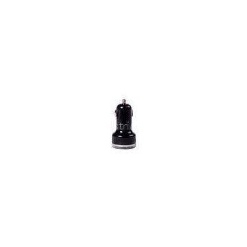 Black 3.1A Dual usb car charger Mini style Black USB Car Adapter