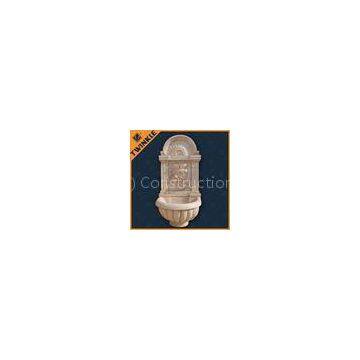 Water Wall Stone Fountains With Yellow Travertine Home Water Fountains