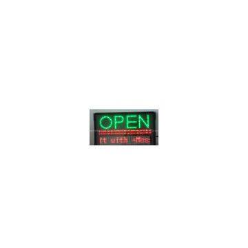 led programmable OPEN sign