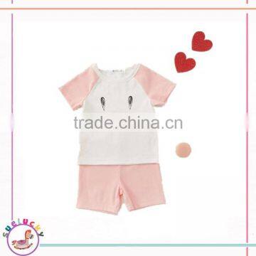 Best baby boy clothes cotton cute tops and shorts 2pcs set 0`3month newborn baby cotton clothes