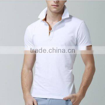 2016 New Design Man Polo t Shirt ,pure Color Lapel t Shirt ,offer Sample photo-2